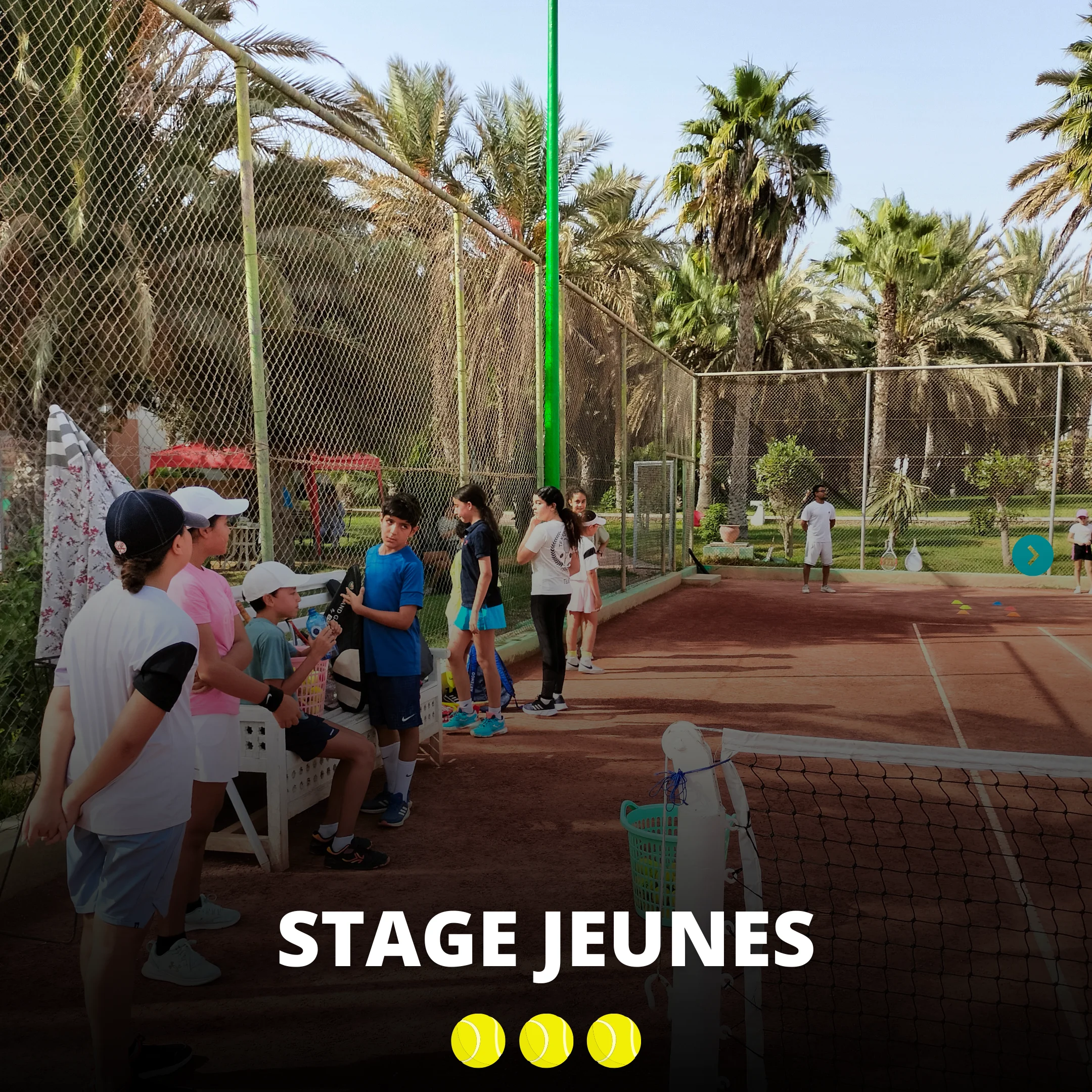 stage tennis jeunes agadir